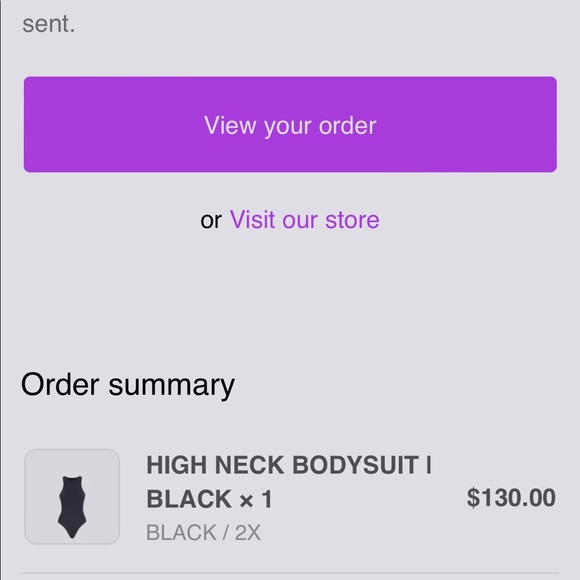 SOLD OUT FENDI x SKIMS HIGH NECK BODYSUIT (2x) *****will ship on 11/16/2021***** - Picture 4 of 5